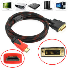 5FT DVI-D Male To HDMI FNRG Cable High Speed HDMI DVI Digital Audio Cable 1.5M 2024 - buy cheap