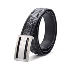 Formal Designer Genuine Alligator Leather Men Waist Strap Needle Buckle Real Crocodile Skin Male Belt For Suit Pants 2024 - buy cheap