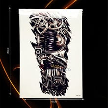1 шт. крутая Механическая татуировка на руку робет для мужчин женский боди-арт поддельная машина дизайн руки Водонепроницаемая временная татуировка рукав наклейка BH305 2024 - купить недорого