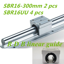 Carril lineal SBR16, 300mm, 16mm, 4 Uds., SBR16UU, partes de bloque, cnc, router 2024 - compra barato