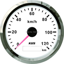 KUS-velocímetro GPS con bisel de acero inoxidable, velómetro de 0 a 120 km/h para coche, motocicleta y tractor con retroiluminación, 85mm 2024 - compra barato