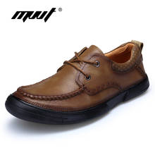 MVVT Handmade Genuine Leather Shoes Men Casual Shoes Soft Leather Men Loafers Top Quality Breathable Men Flats Summer Shoes 2024 - buy cheap