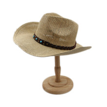 Sombrero de Cowboy del oeste para hombre y mujer, gorro de Jazz ecuestre, Sombrero de verano con cinta Punk 2024 - compra barato
