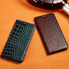 Чехол из натуральной кожи с крокодиловой текстурой для Huawei Nova 5 5i Nova5 Nova5i Pro 2024 - купить недорого