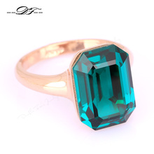 Green Big Crystal Elegant Finger Ring HotSale Rose Gold Color Fashion Brand Red Crystal Jewelry For Women anel DFR276 2024 - buy cheap