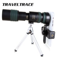 10-300x40 Zoom Monocular for Smartphone Super Foldable Telephoto Lens Clear Binoculars Powerful Hunting Telescope Long Range 2024 - buy cheap