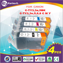 4pk frete grátis compatível para canon jato de tinta bci-8bk bci-8m bci-8c bci-8y usado para canon bjc-8500 impressoras bjf-8500 2024 - compre barato