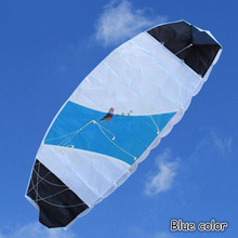Outdoor Fun Sports 1.4m Power  Dual Line Stunt Parafoil Parachute Rainbow Sports Beach Kite For Beginner 2024 - buy cheap