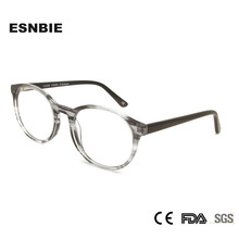 Vintage Glasses Frame Men Round Eyeglasses Women Unisex Eyewear Frames Acetate Retro Men'S Optical Prescription Spectacles Gray 2024 - buy cheap