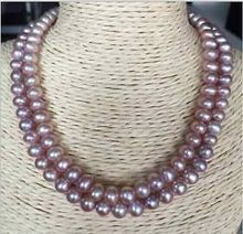 Collar de perla lavanda natural del Mar del Sur, collar de 32 pulgadas, envío gratis 2024 - compra barato