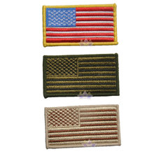 Bordado braçadeira américa bandeira emblema gancho e laço pano epaulette militar tático emblema exército cáqui vermelho verde 3 peças 2024 - compre barato