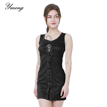 Yming-vestido Bandage para mujer, vestido de noche para fiesta y playa, Sexy, con encaje, Vintage 2024 - compra barato