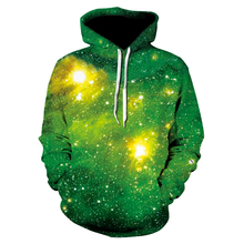 2018 nova galáxia espaço 3d sweatshirts homem/mulher hoodies com impressão chapéu estrela nebulosa outono inverno solto fino com capuz topos 2024 - compre barato