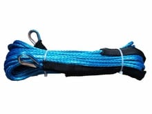High quality 5mm x 30m synthetic winch cable lines uhmwpe rope with sheath both ends 2024 - buy cheap