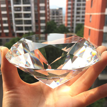 Cristal brillante de 100mm con diamantes de papel, decoración cristalina de boda, regalos de San Valentín y boda, envío gratis 2024 - compra barato