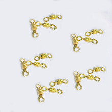 10pcs Swivel Connector 12mm 10mm 9mm fishing Bearing Swivel With Safety Snap Solid Rings Fishing Swivels Rolling Connectors 2024 - buy cheap