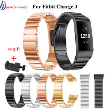 Металлический ремешок для часов Hero Iand, ремешок для Fitbit Charge, 3 ремешка, ремешок для часов с застежкой-бабочкой, Браслет для Fitbit Charge4 2024 - купить недорого
