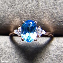 KJJEAXCMY fine jewelry The new 925 pure silver ring with natural topaz is highly recommended 2024 - buy cheap