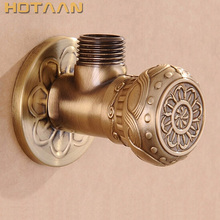 Free Shipping antique brass Triangle valve bathroom accessory 1/2*1/2 brass angle valves ,YT-5168 2024 - buy cheap