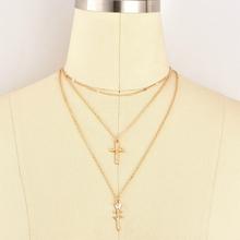 Женское богемное ожерелье, многослойное ожерелье цвета розового золота, колье-чокер 2024 - купить недорого
