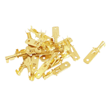 20 Pcs 1/4" Stud Brass Male Cable Connector Non-insulated Ring Terminal 2024 - buy cheap