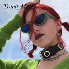 Pequeno Oval Óculos De Sol Das Mulheres Marca Designer 2018 Moda Tamanho Pequeno Óculos de Sol Das Senhoras Do Vintage Retro Gafas Oculos UV400 5317 M 2024 - compre barato