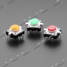 [SA] toque 12*12 teclas con LED verde micro interruptor B3F-9200G B3F-9100R rojo verde amarillo original auténtico-50 unids/lote