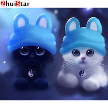 Very cute kitten diy 5D Diamond painting cross Stitch diamond mosaic Home Decoration Full Diamond Handicrafts XY1 2024 - buy cheap