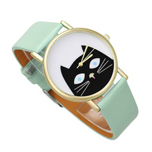 2019 montre femme Fashion Cat Women Watch Leather Band Quartz Dial Ladies Watches Clock Wristwatch relogio feminino #N03 2024 - buy cheap