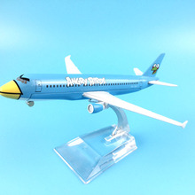 Воздушный пассажирский самолет голубой ангр птицы A320 модель самолета Модель самолета 16 сплав Рождественские Игрушки Подарки для детей 2024 - купить недорого