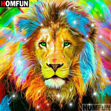 Homfun Full Square/Round Drill 5D DIY Diamond Painting "Cartoon lion" 3D Embroidery Cross Stitch Home Decor Gift A12987 2024 - buy cheap