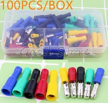 100PCS/BOX FRD MPD Bullet Shaped Female Male Insulating Joint Wire Connector Electrical Crimp Terminal FRD+MPD 2024 - buy cheap