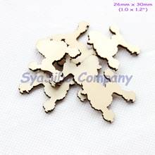 (50pcs/lot) 30MM Blank Rustic Wood Poodle Oranments Unfinished Wooden Dog Supply Cutout 1.2"-CT1424B 2024 - buy cheap