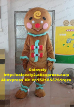 The Gingerbread Man Gingersnap Lebkuchen Gibbery Ginger Mascot Costume Adult Character Festival Celebration Image Film zz5390 2024 - buy cheap