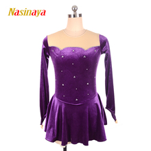 Nasinaya Figure Skating Dress Customized Competition Ice Skating Skirt for Girl Women Kids Patinaje Gymnastics Performance 35 2024 - buy cheap