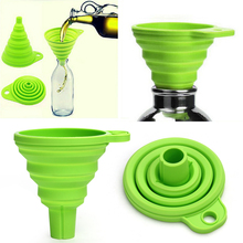 Foldable Silicone Funnel Mini Hopper Kitchen High Quality Accessories Gadgets Random Color Kitchen Cozinha Cooking Tools 2024 - buy cheap