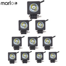 Marloo 10W LED Work Light 12V 24V Car Auto SUV ATV 4WD 4X4 Bike Wagon Offroad LED Driving Fog Lamp Motorcycle Truck Headlights 2024 - buy cheap