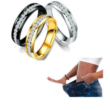 Moda quente jóias magnético anel de saúde para as mulheres multi cor elegante metal toque manter magro perder peso manter apto magro 2024 - compre barato