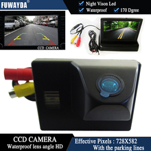 FUWAYDA Color CCD Car Rear View Camera for TOYOTA Land Cruiser LC 100 120 4500 4700+ 4.3 Inch foldable LCD Monitor WATERPROOF HD 2024 - buy cheap