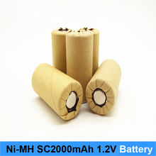 Ni MH Ni CD 1,2 В батарея 2000 мА/ч 10c 15c перезаряжаемая Ni-MH батарея для шуруповерта и батареи для робота Turmera AU23 2024 - купить недорого