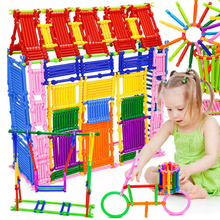 Blocos de construção de plástico para crianças, montagem de varas de 250 brinquedo diy para crianças, modelo 3d, mini blocos de construção educacionais 2024 - compre barato