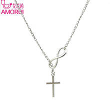 8 Shape Cross Silver Color Choker Chunky Statement Pendant Necklace Charm Bijoux Collares Necklaces for Women Jewelry 2024 - buy cheap