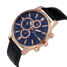 New Fashion Watches Quartz Men's Watch Blue Glass Leather Belt Watch Men Wrist Watches Cheap Relogio Masculino Hot Sale A4 2024 - buy cheap