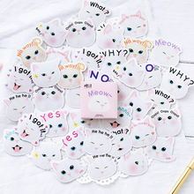 45 Pcs/box Cute Cartoon Animal Cat Sticker DIY Scrapbooking Diary Decoration Label Kawaii Stationery Gift Stickers Supplies 2024 - buy cheap