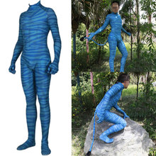 Adult Kids Avatar 2 Na'vi Cosplay Costume Zentai Bodysuit Suit Jumpsuits 2024 - buy cheap