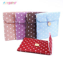 Useful Portable Women Hygiene Sanitary Napkins Travel Tampon Bag Lovely Polka Dot bag Storage Bags Color Random 2024 - buy cheap