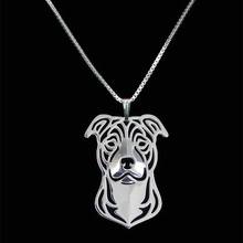 Women's Staffordshire Bull Terrier Necklaces Jewelry Metal Dog Pendant Necklaces For Lovers Drop Shipping 2024 - buy cheap