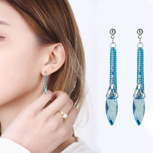 Vintage Tassels Stud Earrings For Women Classic Trendy Luxury Water Drop Crystal Earring Fashion Brand Party Fine Jewelry 2024 - buy cheap