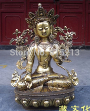 bi0011754 Huge Tibetan Buddhist old antique imitation bronze WEISSE TARA buddha statue 2024 - buy cheap