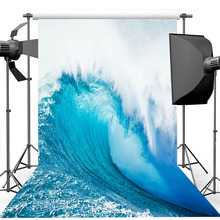  Surfing Pacific Sea Wave Backdrop Blue Ocean Birthday Party Photo Background Sports Event Banner Photography Backdrops 2024 - buy cheap